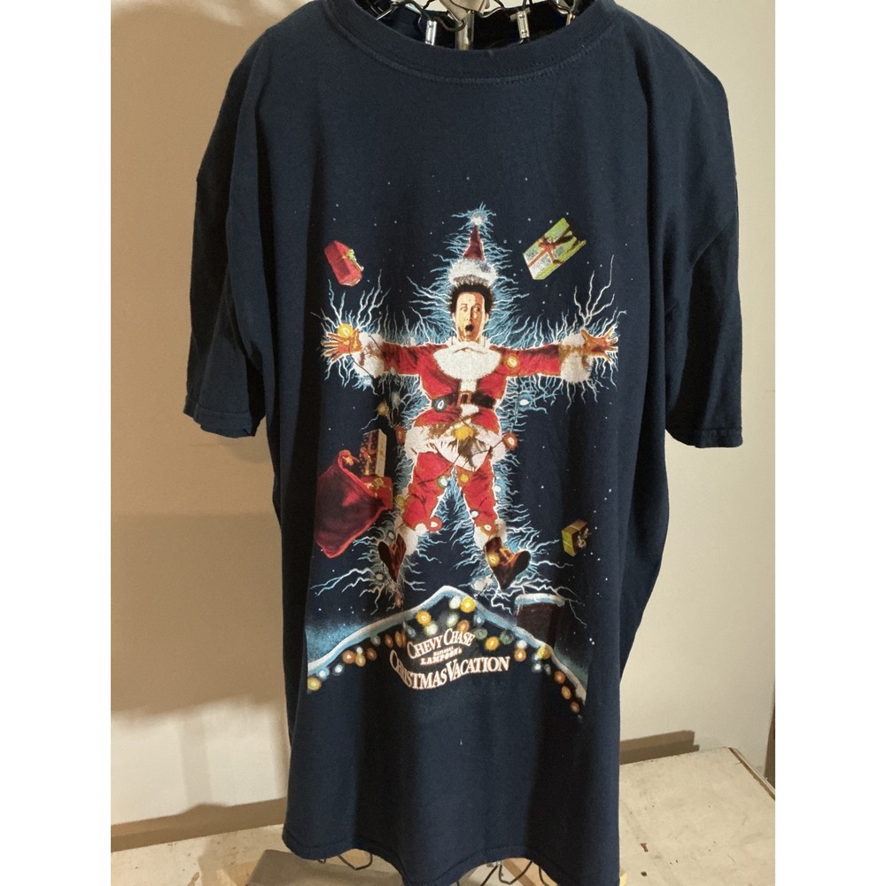 Ripple Junction National Lampoons Christmas Vacation Shirt XL Chevy Chase Navy